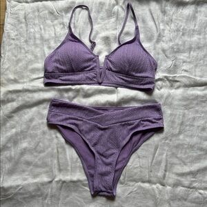 Purple 2-Piece Swim Suit